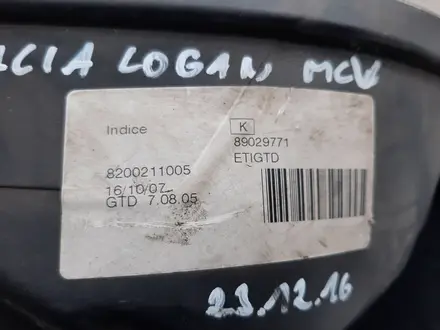 Оригинальная левая фара Renault Logan за 18 000 тг. в Семей – фото 6