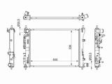 Радиатор двигателя за 27 600 тг. в Астана