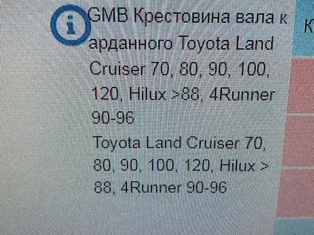 Крестовина перед на Toyota Land Cruiser Prada 120 2002 фирма GMB за 6 000 тг. в Актобе – фото 4