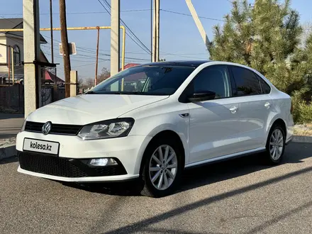 Volkswagen Polo 2016 года за 6 200 000 тг. в Алматы – фото 2