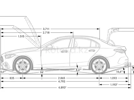 Mercedes-Benz C 180 4MATIC 2025 года за 36 599 000 тг. в Алматы – фото 12