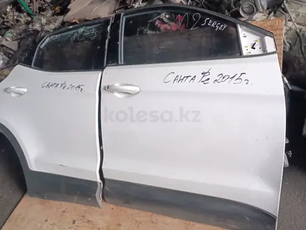 Двери, дверные замки Hyundai Santa Fe 2015 год за 200 000 тг. в Алматы – фото 3