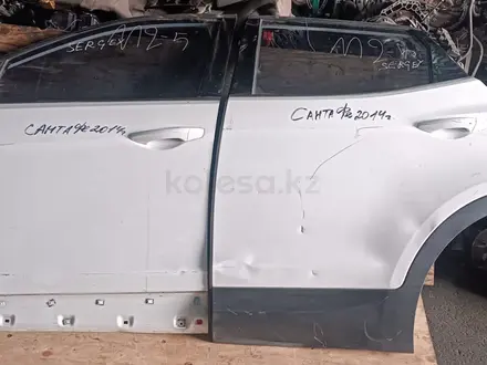 Двери, дверные замки Hyundai Santa Fe 2015 год за 200 000 тг. в Алматы – фото 5