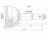 Шрус наружный, граната наружная за 15 700 тг. в Караганда