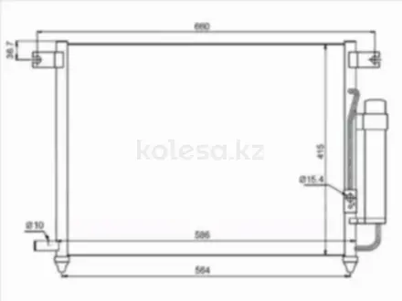 Радиатор кондиционера за 22 400 тг. в Шымкент