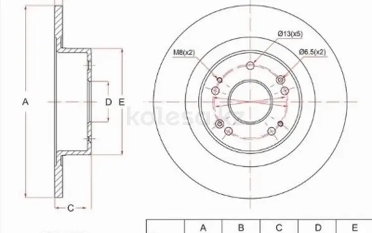 Диск тормозной за 12 450 тг. в Караганда
