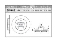 Тормозные диски задние Toyotaүшін16 200 тг. в Астана