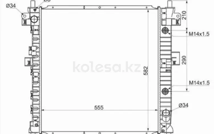 Радиатор охлаждения двигателя за 47 200 тг. в Караганда