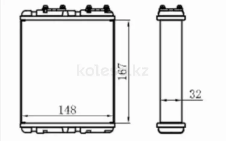 Радиатор отопителя салона за 9 850 тг. в Павлодар