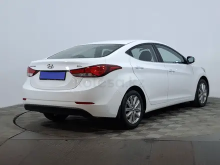 Hyundai Elantra 2016 года за 5 790 000 тг. в Астана – фото 5