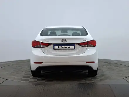 Hyundai Elantra 2016 года за 5 790 000 тг. в Астана – фото 6