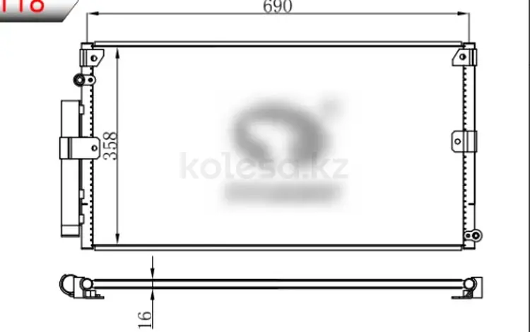 Тойота лэнд крузер (toyota land cruiser) көлігіне кондиционер радиаторыүшін22 000 тг. в Алматы