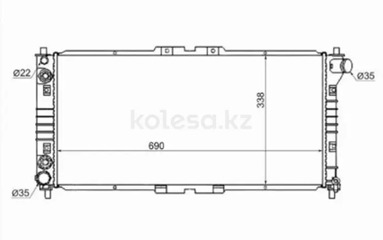 Радиатор двигателя за 24 050 тг. в Алматы
