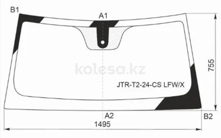 Стекло лобовое (Датчик дождя) Jetour T2 24-үшін70 350 тг. в Алматы