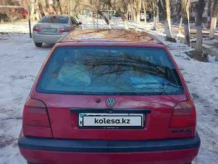 Volkswagen Golf 1992 года за 1 500 000 тг. в Тараз – фото 4