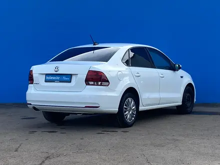 Volkswagen Polo 2019 года за 7 180 000 тг. в Алматы – фото 3