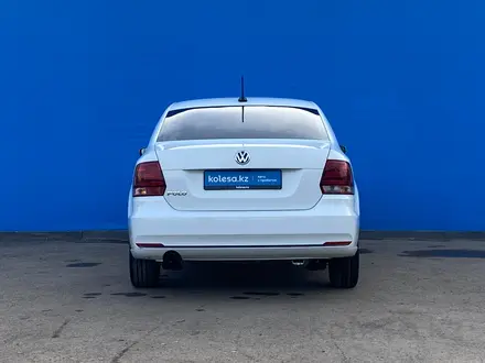 Volkswagen Polo 2019 года за 7 180 000 тг. в Алматы – фото 4