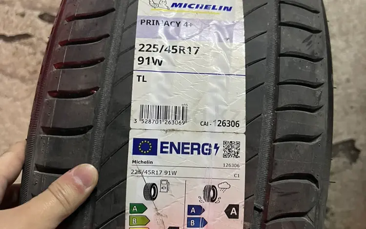 Michelin primacy 4 + 225/45/17 91wfor50 000 тг. в Астана