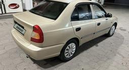 Hyundai Accent 2001 года за 1 690 000 тг. в Караганда – фото 4
