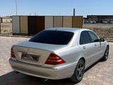 Mercedes-Benz S 320 2001 годаүшін4 300 000 тг. в Жанаозен – фото 3