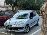 Peugeot 206 2002 года за 1 200 000 тг. в Уральск – фото 2