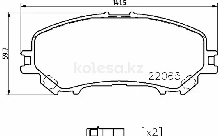 Колодки передние Nissan Qashqai II (J11E) (13-17) за 8 000 тг. в Алматы