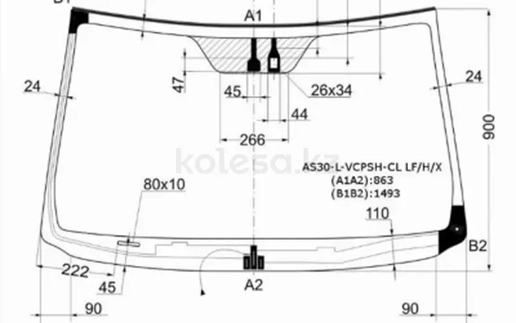 Стекло лобовое за 26 350 тг. в Астана