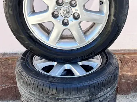 Комплект Шины (Bridgestone) и Диски (Toyota) за 130 000 тг. в Шымкент – фото 9