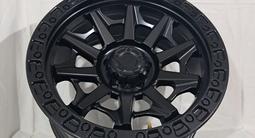 R18 9J 5x114, 3 ET0 ЦО73, 1 Matt Black за 360 000 тг. в Алматы – фото 5