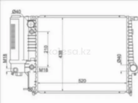 Радиатор двигателя за 38 500 тг. в Астана