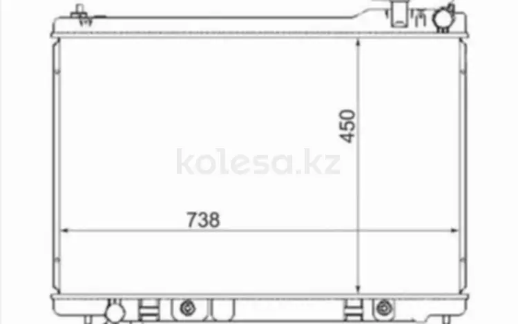 Радиатор охлаждения двигателя за 5 930 тг. в Караганда