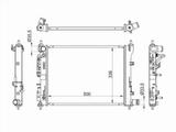 Радиатор охлаждения двигателя за 25 850 тг. в Талдыкорган