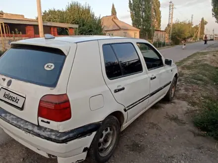 Volkswagen Golf 1992 года за 600 000 тг. в Кордай – фото 3