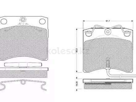 Колодки передние Volkswagen Transporter T4 (90-03) (с датчиком) за 5 000 тг. в Алматы – фото 2