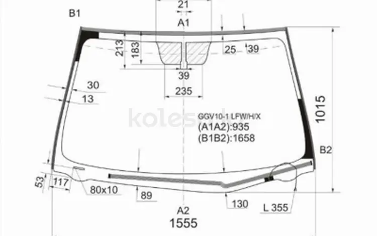 Стекло лобовое с обогревом щеток TOYOTA VENZA (PANORAMIC ROOF) 08-17 за 35 750 тг. в Павлодар