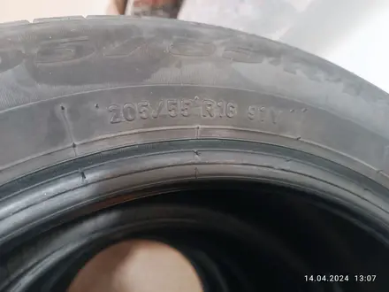 Шины летние Pirelli 205/55/16 б/у за 60 000 тг. в Шымкент – фото 3