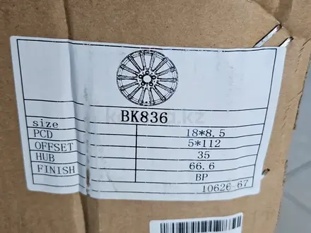 Литые диски для Mercedes-Benz R18 5 112 8.5j et 35 cv 66.6 black polished за 280 000 тг. в Костанай – фото 3