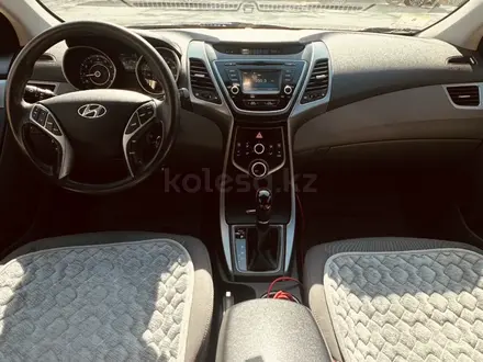 Hyundai Elantra 2015 года за 6 200 000 тг. в Шымкент – фото 7