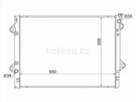 Радиатор двигателя за 34 300 тг. в Алматы