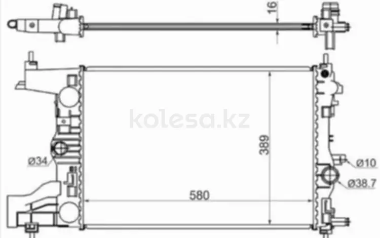 Радиатор Двигателя за 29 700 тг. в Шымкент