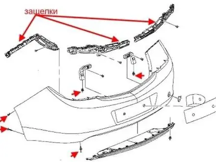 Крепление заднего переднего бампера, Саласка, Салазка, Кронштейн бампера за 6 500 тг. в Алматы
