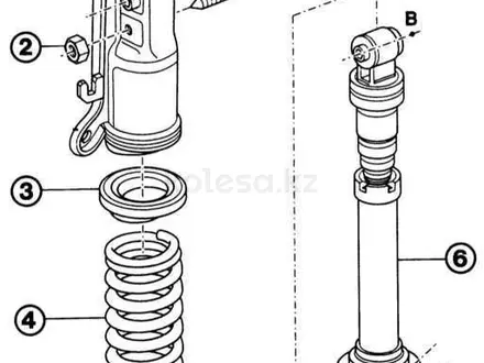 Амортизатор задний Ауди А4 Б5 кваттро. за 1 777 тг. в Алматы – фото 2