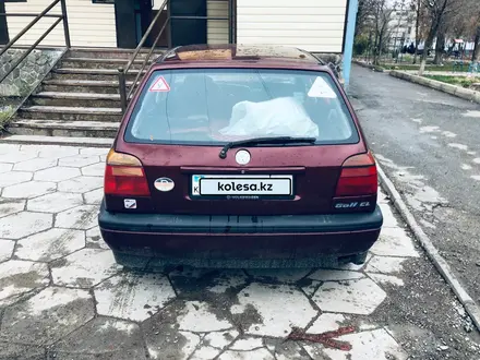 Volkswagen Golf 1993 года за 1 500 000 тг. в Тараз – фото 4