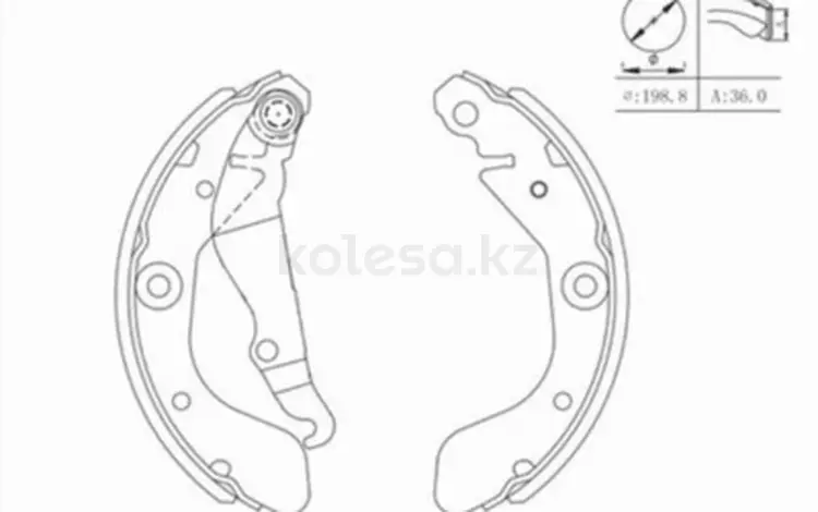Колодки зад за 6 500 тг. в Талдыкорган