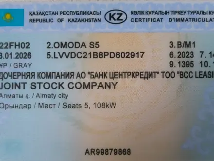 OMODA S5 2023 года за 5 308 093 тг. в Алматы – фото 26