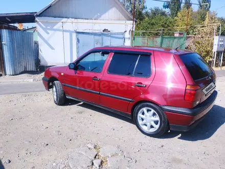 Volkswagen Golf 1993 года за 1 700 000 тг. в Тараз – фото 2