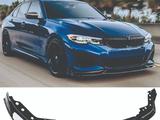 Сплиттер переднего бампера BMW G20 M 2019г-2022г (тип 2) черный глянец за 100 тг. в Алматы