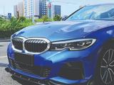 Сплиттер переднего бампера BMW G20 M 2019г-2022г (тип 2) черный глянец за 100 тг. в Алматы – фото 5