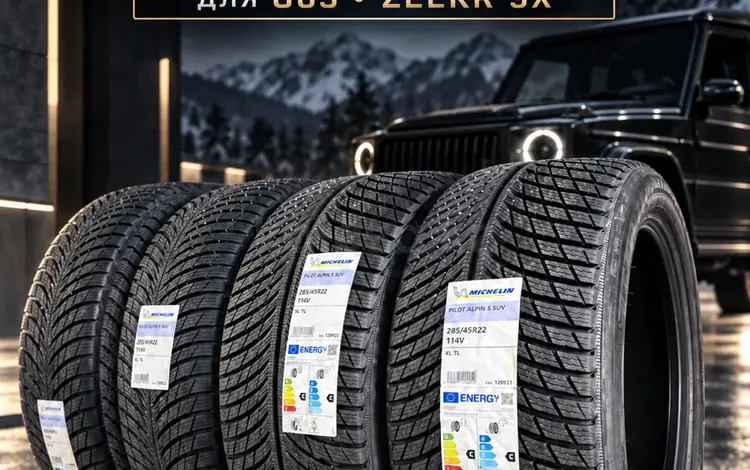 Michelin Pilot Alpin 5 SUV 285/45 R22 114V XL. Зима, 2026 год, Венгрия. за 360 000 тг. в Алматы