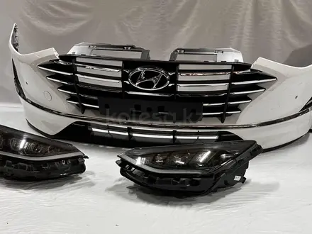 Передний бампер Hyundai Sonata DN8 — оригинал. за 10 000 тг. в Караганда – фото 3